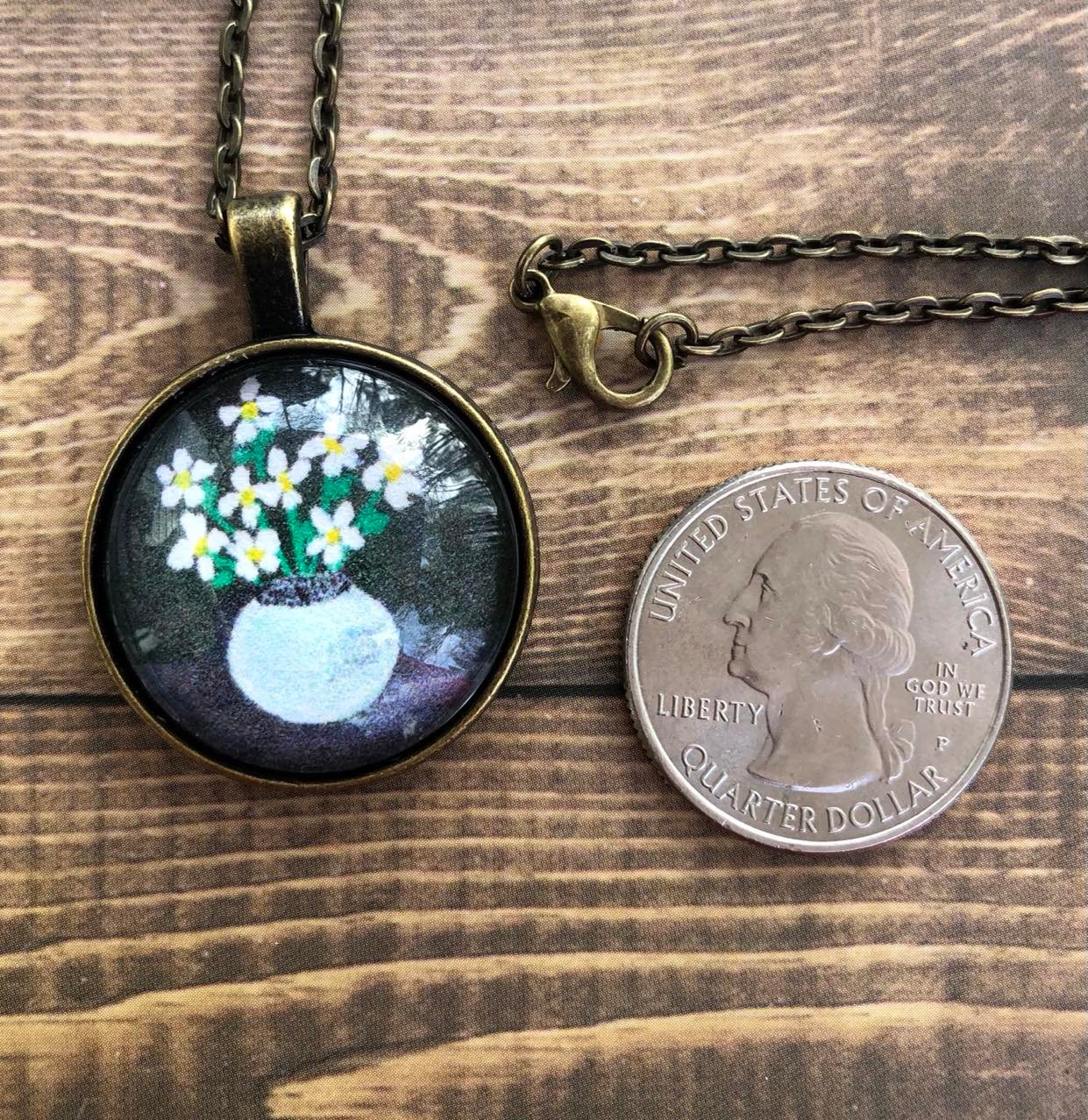 Momma's Flowers (1 in Pendant with 18 in Chain)