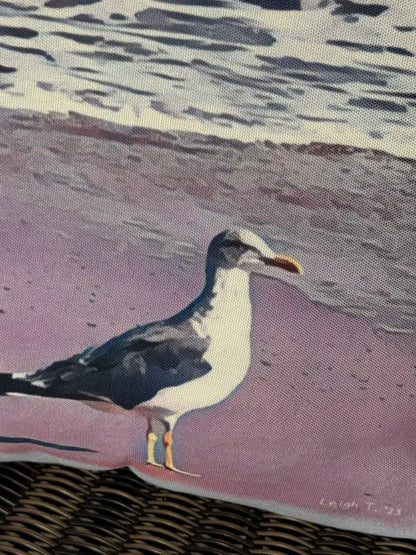 Lonely Gull Indoor/Outdoor Pillow