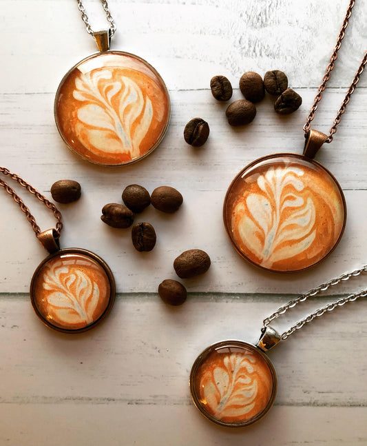 Latte Leaf (1 in Pendant with 18 in Chain)