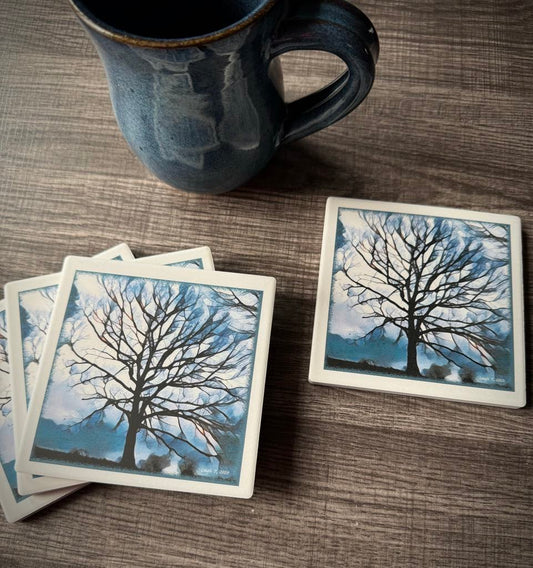 Guardian Tree - Set of 4 Ceramic Drink Coasters