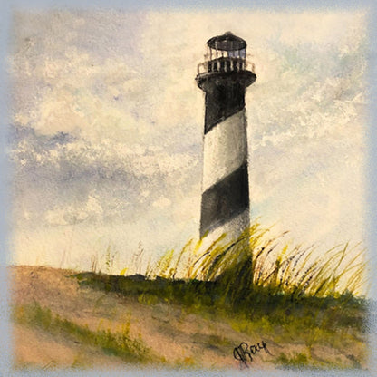 Hatteras Lighthouse Indoor/Outdoor Pillow