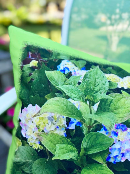 Auntie's Hydrangeas Indoor/Outdoor Pillow