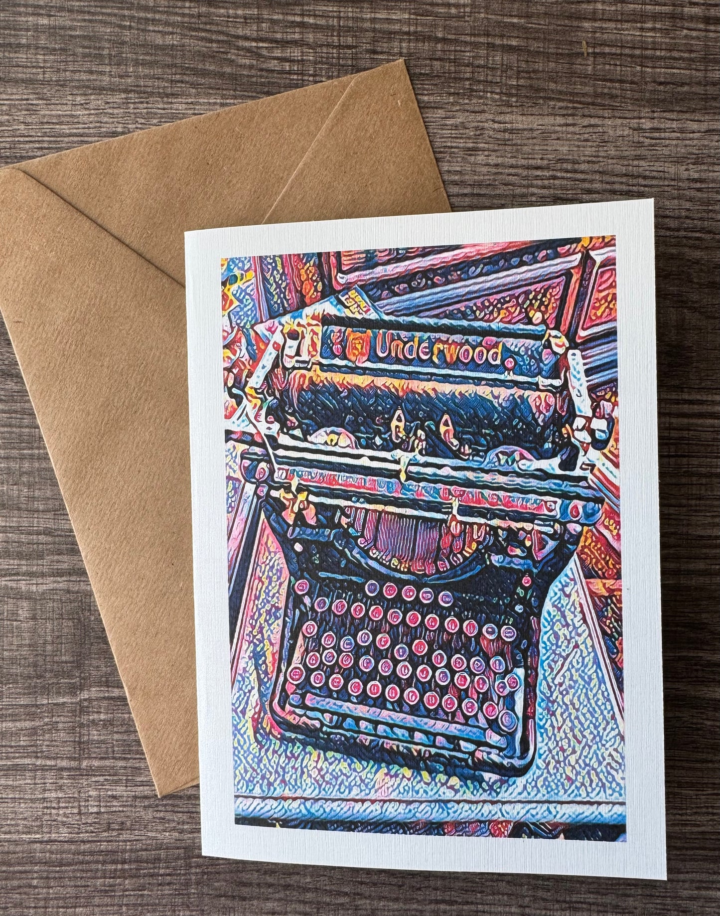 Funky Underwood "Just My Type" Greeting Card