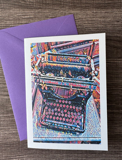 Funky Underwood "Just My Type" Greeting Card