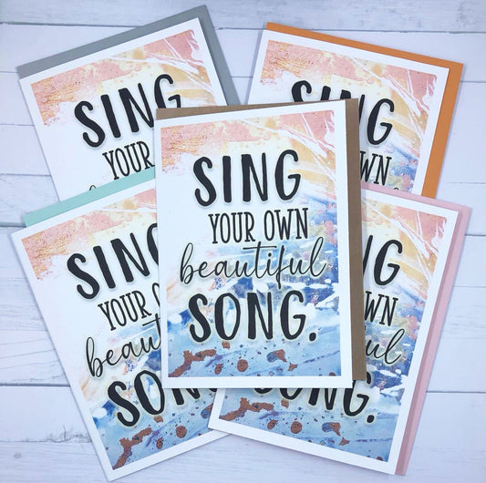 Sing Your Song Greeting Card
