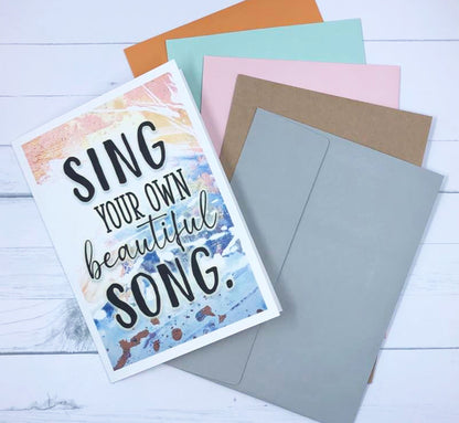 Sing Your Song Greeting Card