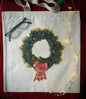 Wreath with Plaid Bow Small Tote Bag