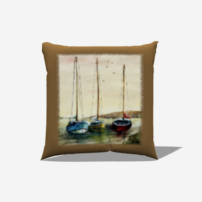 Masts at Sunset Indoor/Outdoor Pillow