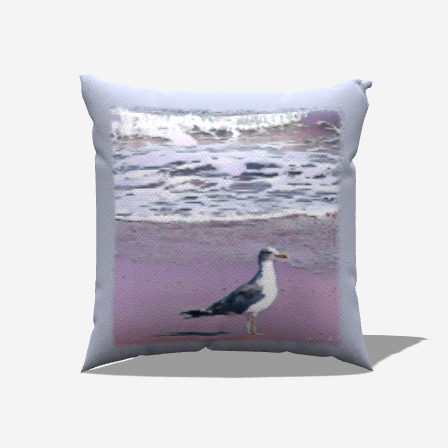 Lonely Gull Indoor/Outdoor Pillow