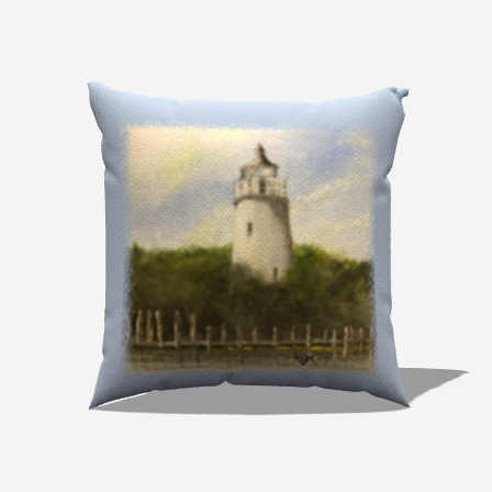 Ocracoke Lighthouse Indoor/Outdoor Pillow