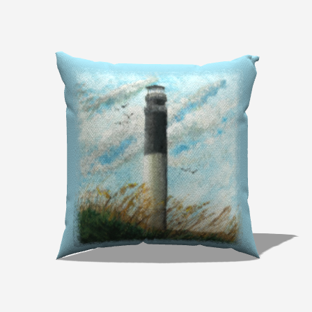 Oak Island Lighthouse Indoor/Outdoor Pillow