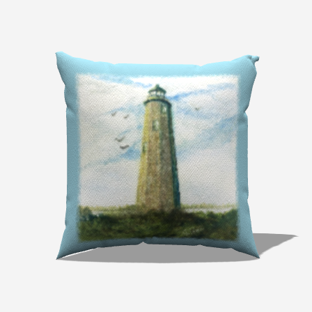 Bald Head Island Lighthouse Indoor/Outdoor Pillow