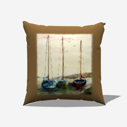 Masts at Sunset Indoor/Outdoor Pillow